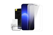 Telefon - szklo ochronne - Baseus Crystal tempered glass with 0.3mm anti-dust coating for iPhone 14 Pro (2pcs). - SGBL110102