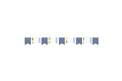 Zabawki - Haza Witbaard Miffy Garland Blue 4mtr. - 439201