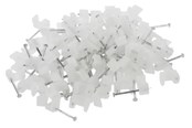Zarzadzanie kablami - Nordic Quality Cable Clip 3x5mm Neutral 100 pcs. - 322722