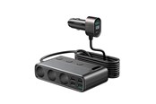 Telefon - Adapter i Ladowarka - Joyroom Car charger JOYROOM JR-CL06 Multi-Port (black) - JR-CL06