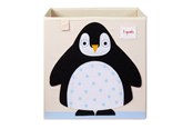 Pokój dzieciecy - 3 Sprouts Storage Box - Black Penguin - IBXPEN