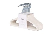 Pokój dziecięcy - 3 Sprouts - Velor Hanger 15 pcs Cream - IHVCRM-15