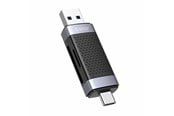 Karta pamieci - adapter i czytniki kart - ORICO CD2D-AC2-BK-EP TF/SD memory card reader USB + USB-C (black). - CD2D-AC2-BK-EP