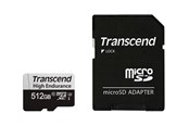 Karta pamięci - Transcend 350V High Endurance MicroSD/SD - 100MB/s - 512GB - TS512GUSD350V