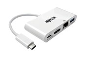 Stacja dokująca - Eaton Series USB C to HDMI Multiport Video Adapter Converter w/ USB-A Hub USB-C PD Charging Gigabit Ethernet Port Thunderbolt 3 Compatible USB Type C to HDMI USB Type-C - U444-06N-HGU-C