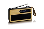 Radio DAB i budzik - Lenco PDR-040 - DAB+ radio - Bamboo - PDR-040BAMBOOBK