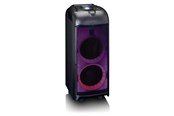 Glosniki przenosne i na imprezy - Lenco PA-260BK - PA with full front LED lighting and disco ball - Bluetooth - Black - PA-260BK