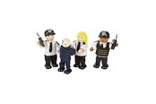 Zabawki drewniane - Tidlo Wooden Dollhouse Dolls Police and Crook 4 pcs - T0142
