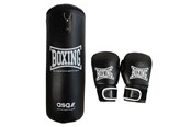 Sport i fitness - ASG Junior Boxing Bag - 11 Kg. (Gloves + Bag) Black/White - ASG4180HVIDONE SIZE