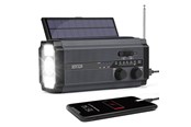 Radio DAB i budzik - Lippa Emergency Radio - Solar - Dynamo - 5000 mAh Power Bank - AM/FM - Mono - Czarny - LPFMR02
