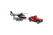 Samochody i pojazdy - Kids Globe Off-Road Vehicle with Helicopter Traile - 520249
