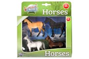 Figurki - Kids Globe Horses 4pcs. 1:32 - 570199