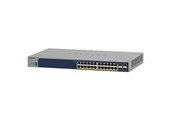 Switch - Netgear GS728TPP 28-Port Gigabit Ethernet Smart Switch with 4 SFP Ports and High Power (24 PoE+) (384W) - GS728TPP-300EUS