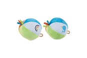 Zabawki dla niemowlat - Goki Soft Ball with a Bubble Blue Green - 65301