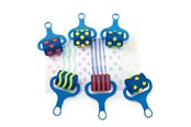 Kreatywne gry - Colorations - Paint Rollers with Pattern Set of 6 - CHFUNROL