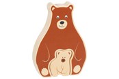 Puzzle - Goki Wooden Puzzle Standing Beert 2 pcs. Drewniany - 57332