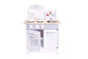 Zabawa w kuchnie  i akcesoria - ET Toys Small Wood - Play Kitchen - Grey (L40193) - L40193