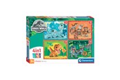 Puzzle - Clementoni Jigsaw Puzzle 4in1 Jurassic World Podłoga - 21521