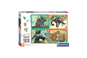 Puzzle - Clementoni Jigsaw Puzzle 4in1 Baby Cuddles Podłoga - 21532