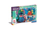 Puzzle - Clementoni Jigsaw Puzzle Super Color Maxi Disney Stitch 104pcs. Podłoga - 23776