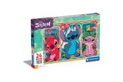 Puzzle - Clementoni Jigsaw Puzzle Super Color Maxi Disney Stitch 24 pcs. Podłoga - 24029