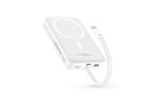 Powerbank - Baseus Magnetic Mini 10000mAh 20W MagSafe (White) Powerbank - Biały - 10000 mAh - P1002210B223-00