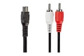 Kabel audio - Nedis subwoofer cable - 20 cm - CAGB24020BK02