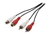 Kabel audio - Nedis audio extension cable - 2 m - CAGB24205BK20