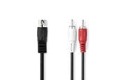 Kabel audio - Nedis CAGL20200BK10 audio cable - CAGL20200BK10