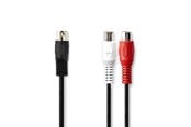 Kabel audio - Nedis CAGL20250BK02 audio cable - CAGL20250BK02