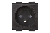 Kable - różne - Crestron Electronics Crestron FT2A-PWR-FR series FT2A-PWR-FR-1-BASIC - power socket mechanism - France/Belgium - 1 power socket - black - FT2A-PWR-FR-1-BASIC