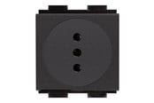 Kable - różne - Crestron Electronics Crestron FT2A-PWR-IT series FT2A-PWR-IT-1-BASIC - power socket mechanism - Italy - 1 power socket - black - FT2A-PWR-IT-1-BASIC