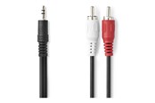 Kabel audio - Nedis CAGL22200BK10 audio cable - CAGL22200BK10