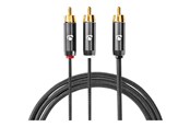 Kabel audio - Nedis subwoofer cable - 3 m - CATB24000GY30