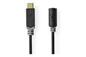 Kabel USB - Nedis USB-C to headphone jack adapter - 1 m - CCBW65960AT10