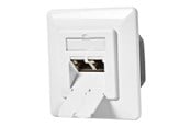 Gniazda i skrzynki - Nedis - socket-outlet - 2 network sockets - white - CCBW89250IV