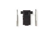 Kable - rózne - Nedis D-Sub Connector Hood | D-SUB 9-Pin | Neutral | Nickel Plated - CCGB52890BK