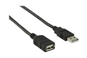 Kabel USB - Nedis - USB extension cable - USB to USB - 2 m - CCGB60010BK20