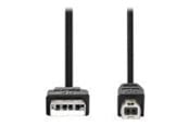Kabel USB - Nedis - USB cable - USB to USB Type B - 2 m - CCGB60100BK10