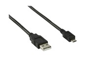 Kabel USB - Nedis - USB cable - USB to Micro-USB Type B - 1 m - CCGB60500BK10