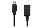 Kabel USB - Nedis - USB adapter - Micro-USB Type B to USB - 20 cm - CCGB60515BK02