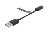 Kabel USB - Nedis - USB-C cable - 24 pin USB-C to USB - 10 cm - CCGB60600BK01
