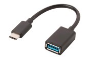 Kabel USB - Nedis - USB-C adapter - USB Type A to 24 pin USB-C - 15 cm - CCGB61710BK02