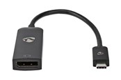 Kabel wyswietlacza - Nedis - video adapter - 24 pin USB-C to DisplayPort - 20 cm - CCGB64353BK02