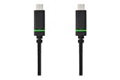 Kabel USB - Nedis - USB-C cable - 24 pin USB-C to 24 pin USB-C - 2 m - CCGB64700BK20