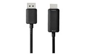 Kabel wyswietlacza - Nedis adapter cable - DisplayPort / HDMI - 2 m - CCGP37104BK20