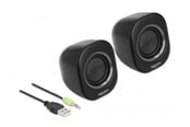 Glosniki komputerowe - DeLOCK Mini Stereo PC Speaker - Czarny - 27002
