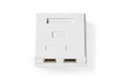 Akcesoria sieciowe - Nedis Network Wall Box | On-Wall | 2 port(s) | STP CAT6 - CCGB89130WT