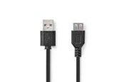 Kabel USB - Nedis USB Cable | USB 2.0 | USB-A Male | USB-A Female | 480 Mbps - CCGB60010BK02