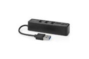 USB hub - Nedis USB-hub | 1x USB-A | 3x USB A Female | 5 port(s) USB hub - 3 - USB 2.0 - Czarny - CCGB60250BK01
